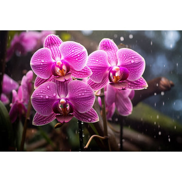 Orchid Wall Painting